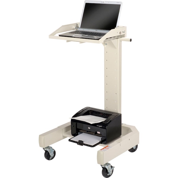 Orbit Mobile Laptop Cart, Beige